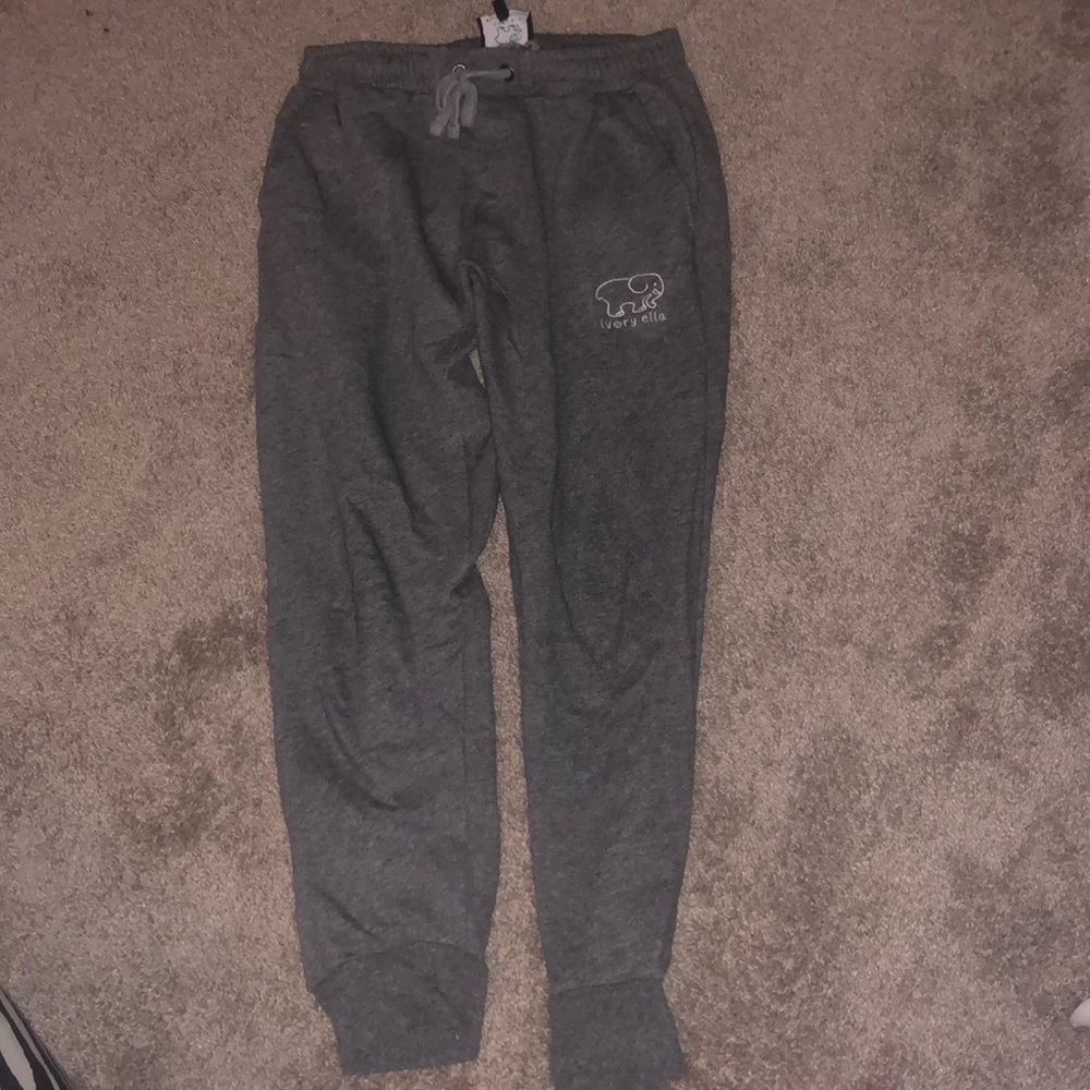 gray ivory ella soft sweatpants joggers